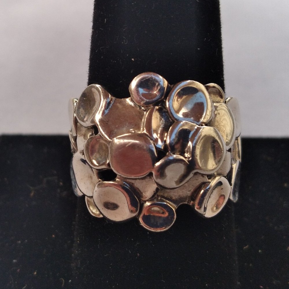 .925 Sterling Silver Israel Ring, Size 9.5